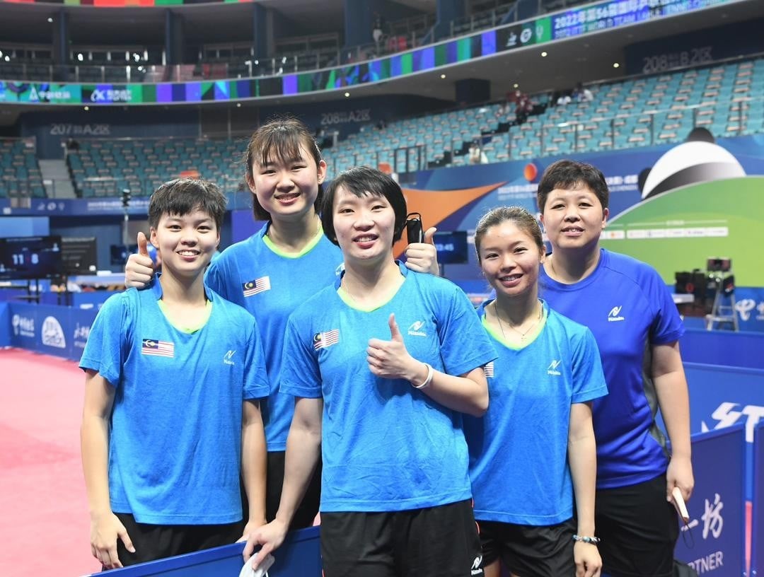 Malaysia’s women’s table tennis team won 2 victories in ITTF World Team