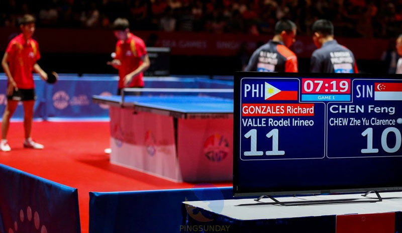 Points table tennis